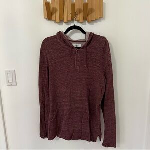 Men’s On the Byas Burgundy Knit Sweater, Size M